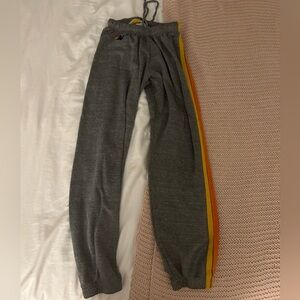 AVIATOR NATION STRIPED SWEATPANTS